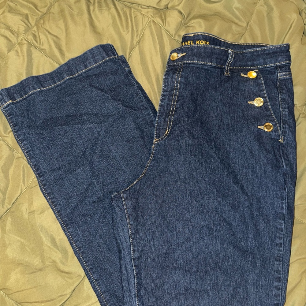 Michael Kors Blue Boot Cut Jeans